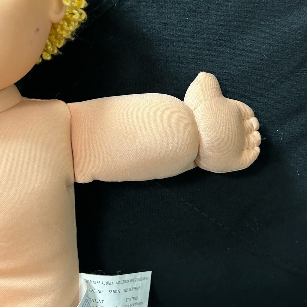 VTG 2004 Cabbage Patch Kids Play Along Doll Boy Blonde Curly Hair Purple… - Picture 5 of 13